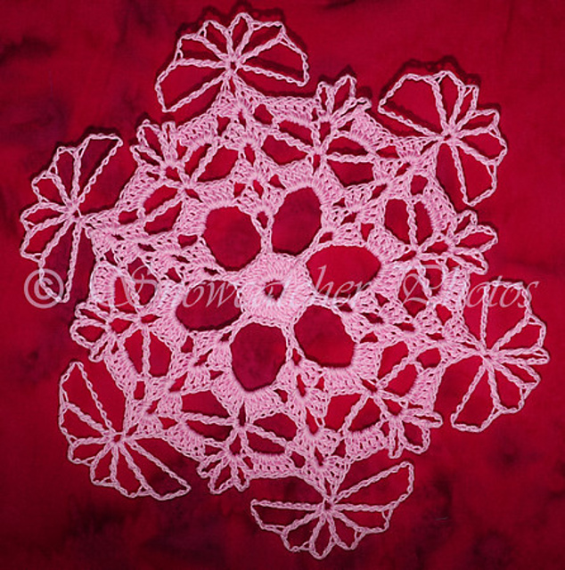 Pink October Snowflake