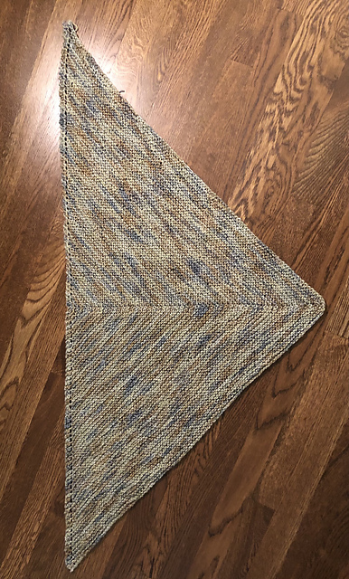 An easy modification of the basic shawl
