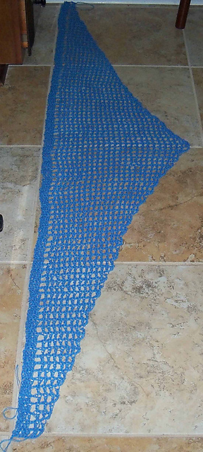 Lightweight Triangular Baktus Shawl