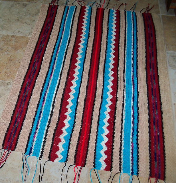 Vertically Striped Lapghan