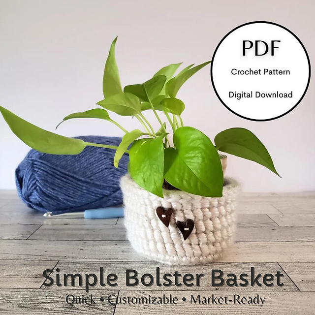 Simple Bolster Basket