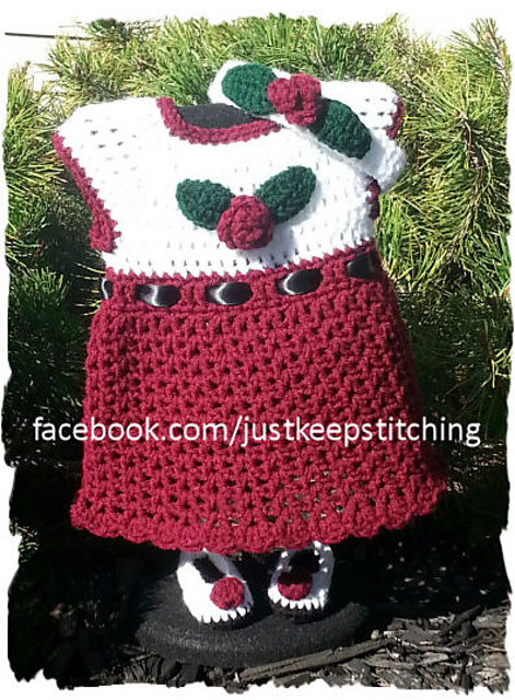 Holiday Dress, Headband, and Booties
