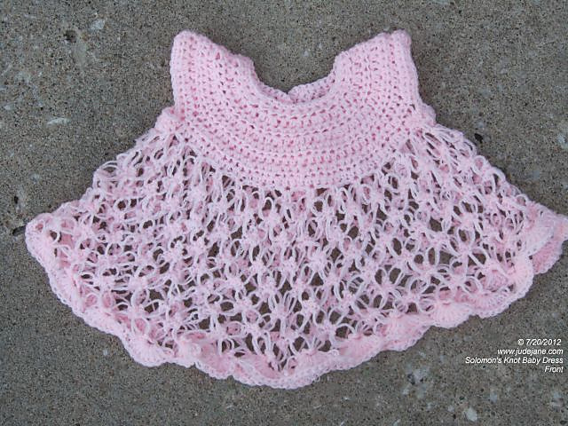 knot crochet dress Salomon's Knot Stitch Dress