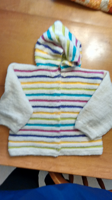Sherbet Stripes Hoodie Sweater