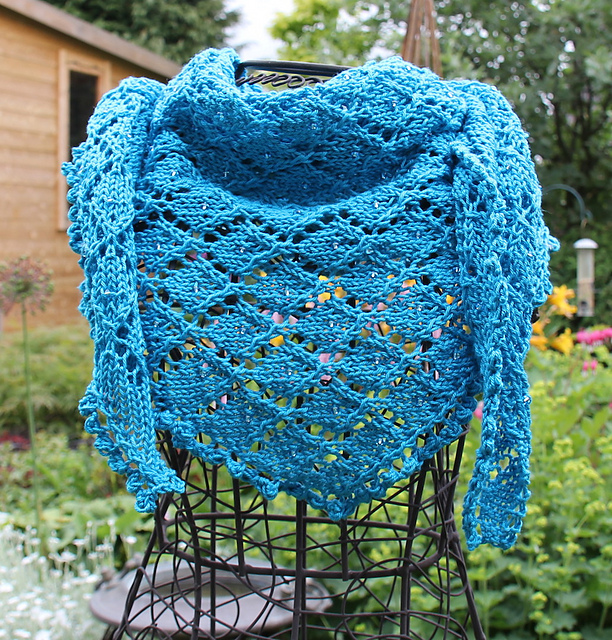 Diamonds and Beads Shawl