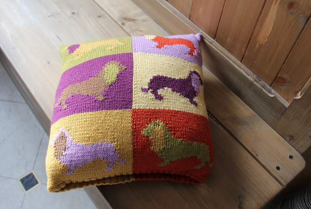 Sausage Dog Cushion Cover