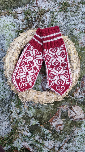 Selbuvotter med bukkehorn / Selbu mittens