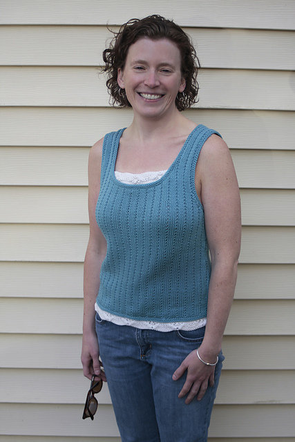 Lace Edged Tank Top