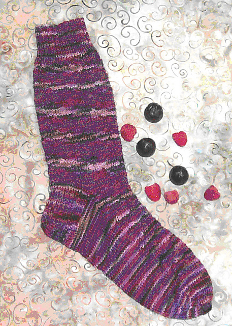 Chocolate Raspberry Truffle Socks
