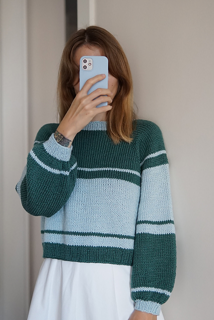 Offset sweater