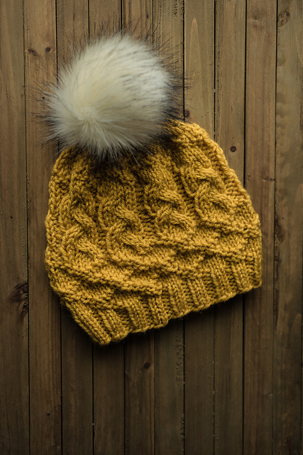 Diamonds and Braids Beanie