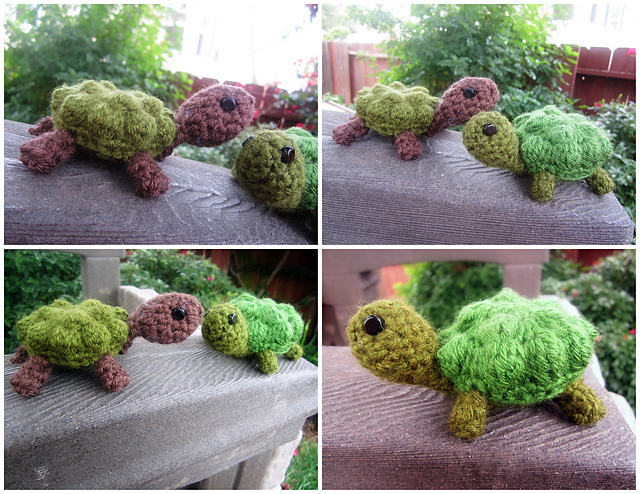 Amigurumi Bobble Stitch Turtles