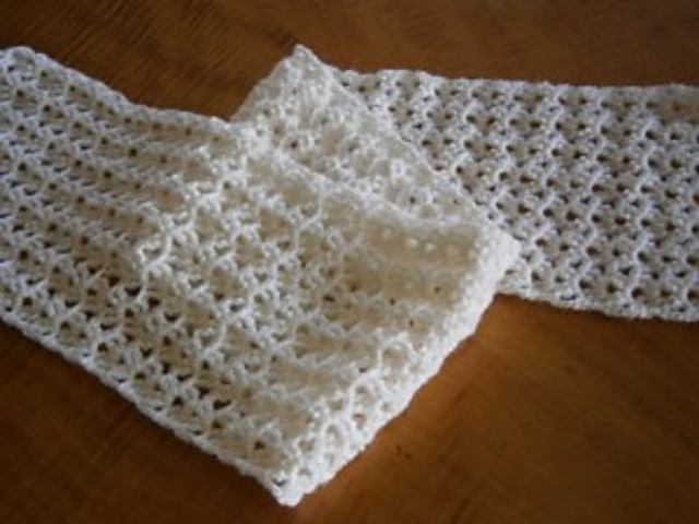 Easy Crochet Shell Scarf or Shawl