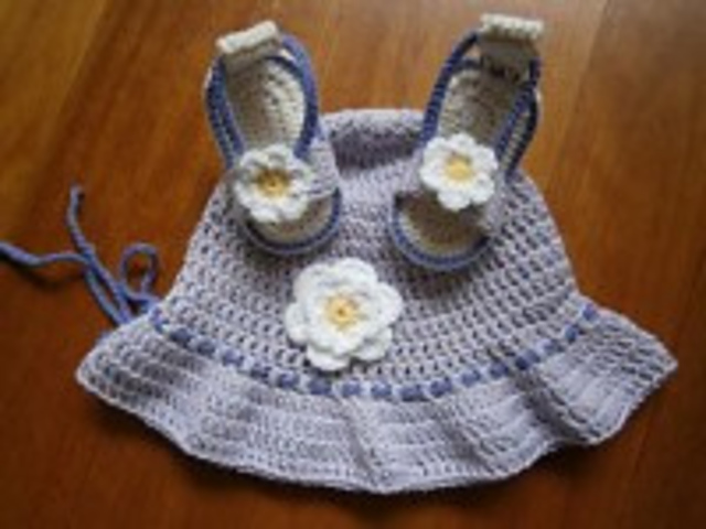 Sun Hat and Sandals