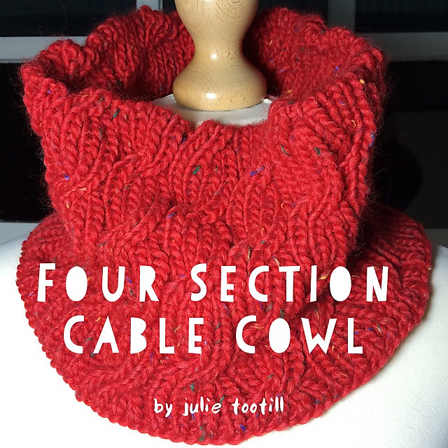 Ravelry: Four Section Cable Cowl pattern by Julie Tootill