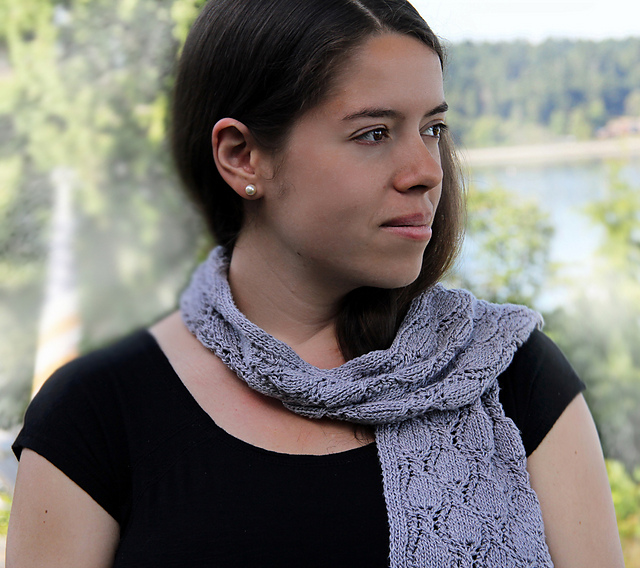 "Soft Rain" Reversible Scarf