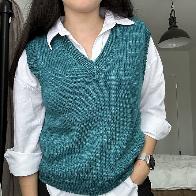 Ravelry: The PhD Vest pattern by Juliette Limozin