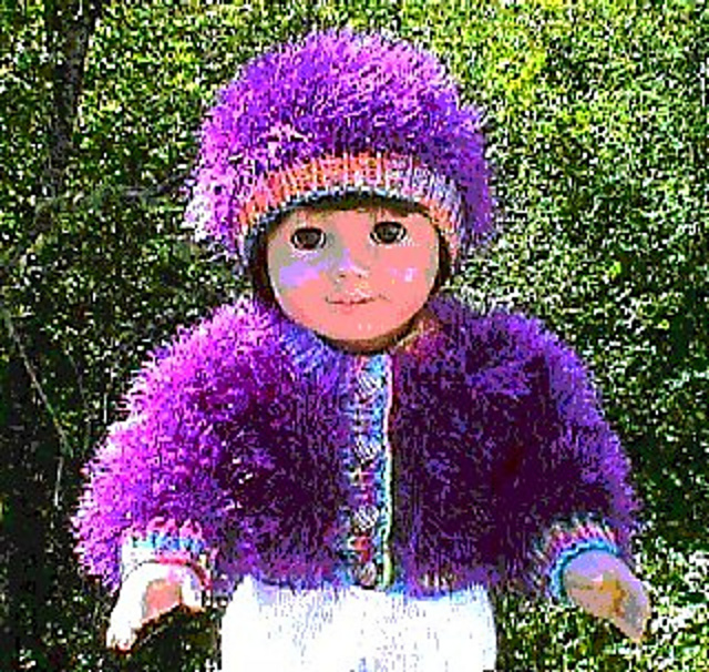Fuzzy Wuzzy 18" Doll Jacket and Hat