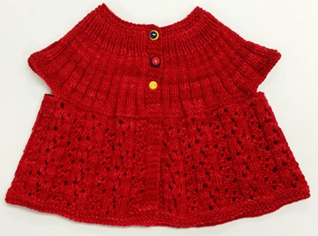 Lacy Ribbed Baby Cardigan