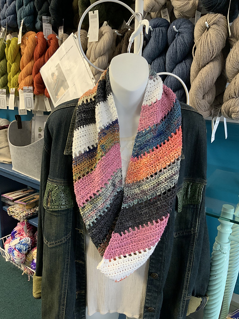 On The Bias Stripey Scarf / Cowl