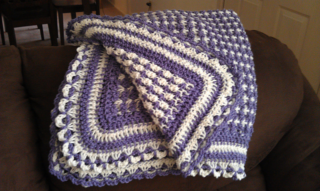 Fluffy Stitch Baby Afghan