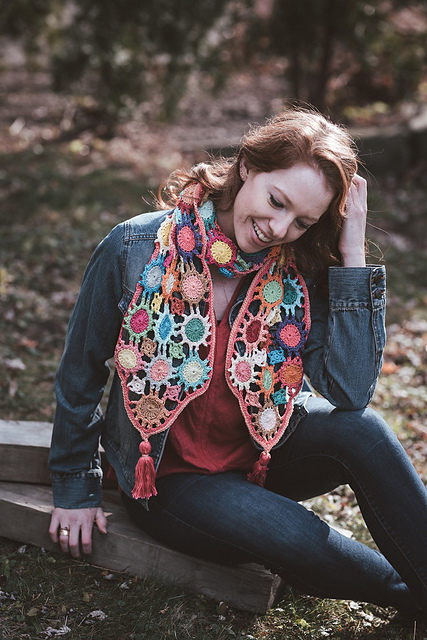 Patchwork Posies Scarf