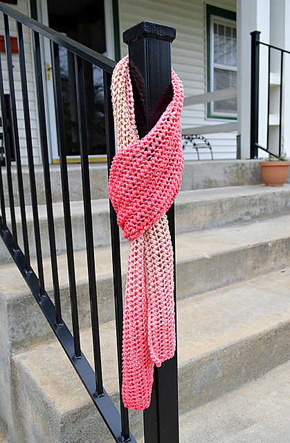 Poetry in Motion - a knitted lace scarf
