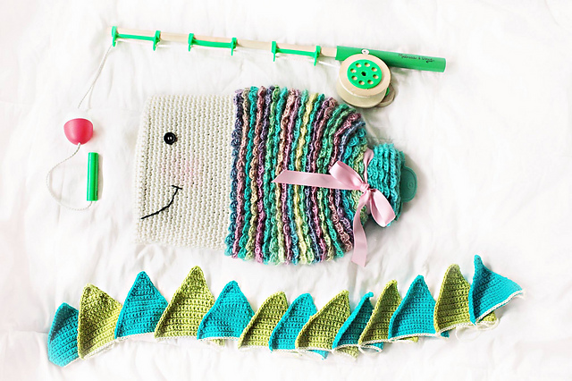 Fishy Hot Water Bottle Cozy