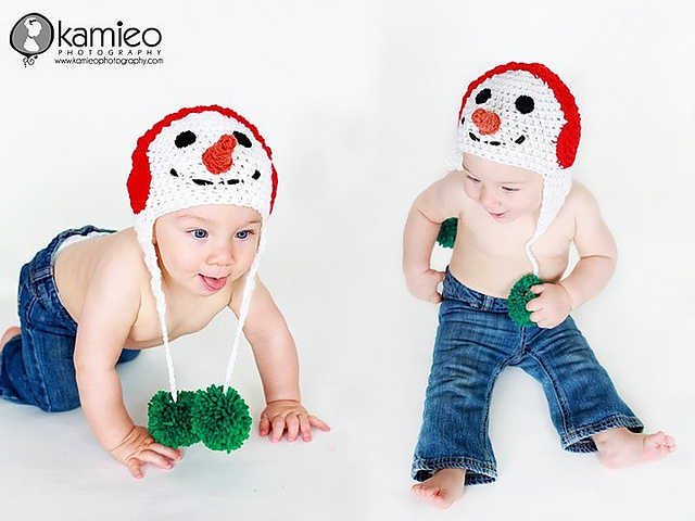 Just Be Happy Snowman Hat