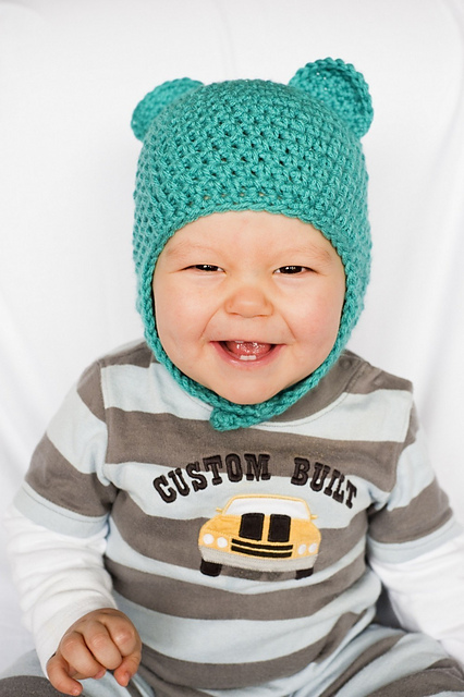 Beary Cute Aviator Style Hat