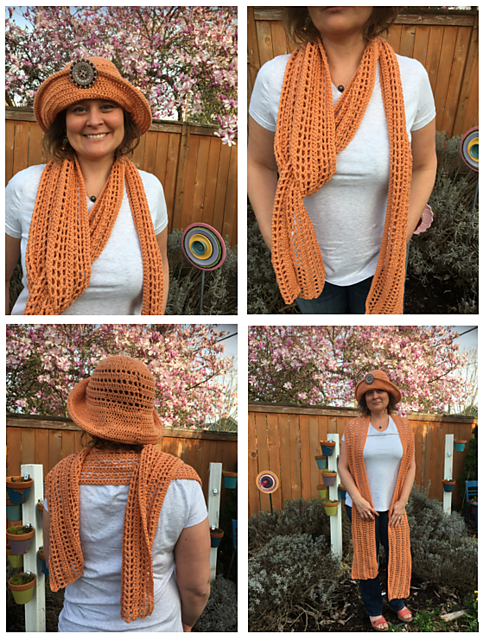 Orange Blossom Long Scarf