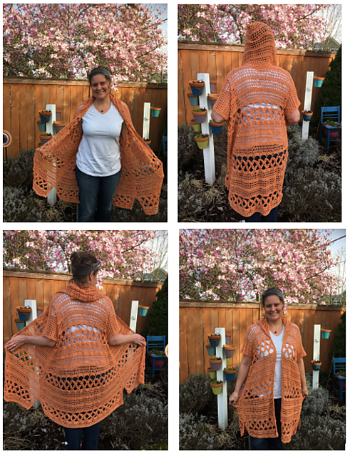 Orange Blossom Hooded Duster