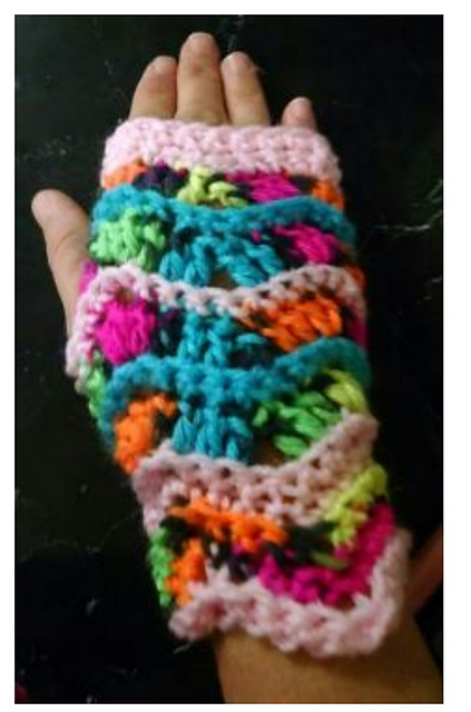 Chevron Fingerless Gloves