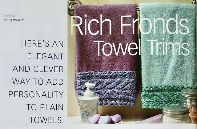 Rich Fronds Towel Trims