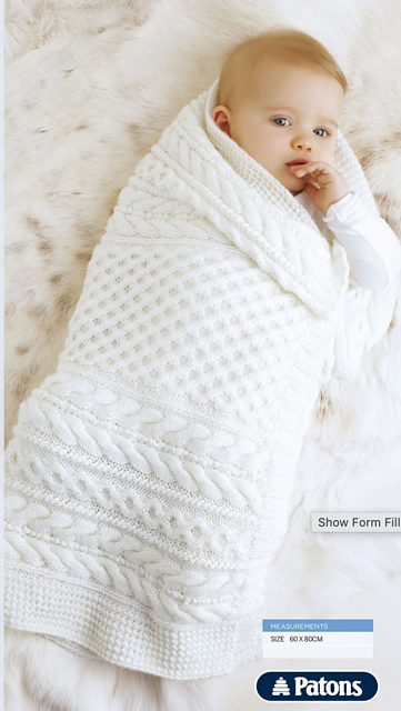 Cabled Blanket