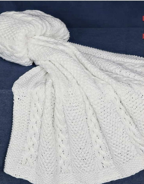 Cabled & Textured Blanket