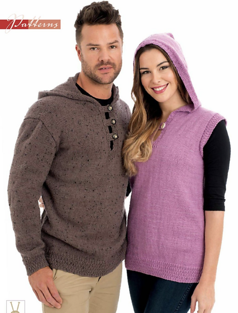 Hooded Jumper or Sleeveless Hooded Pullover