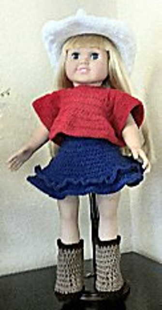 Cowgirl Outfit for 18-inch Doll