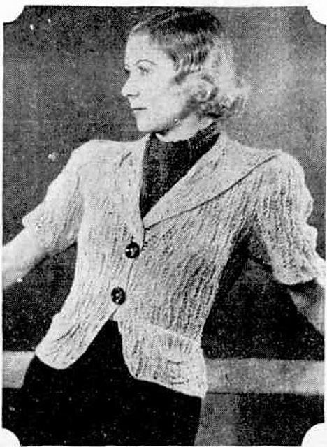 A Summer Jacket in Lacy Stitch