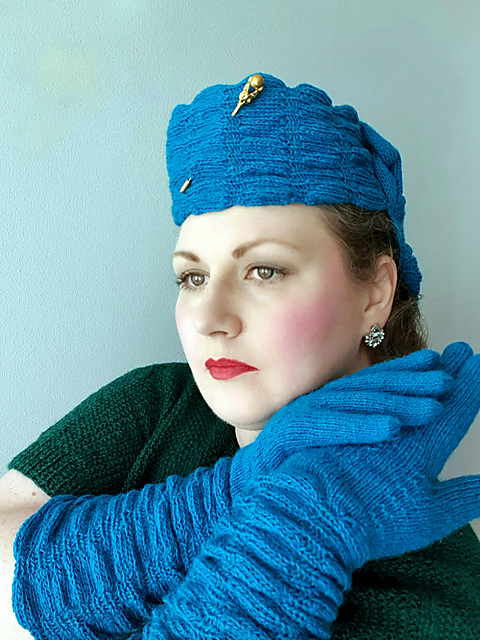 Smart Knitted Hat and Gloves - Hat