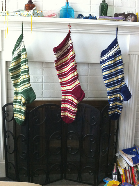 Village of Kirbla Estonian Stocking