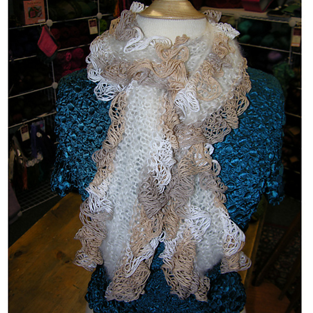 Lengthwise Frill Scarf