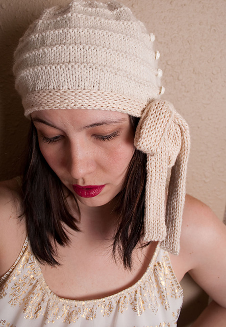 Millie Side Tie Cloche (Knit)