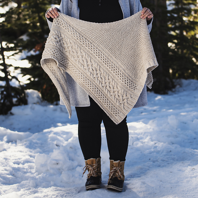 Aspens Asymmetric Shawl