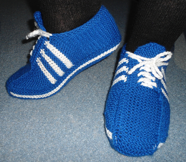 knitted moccasin slippers