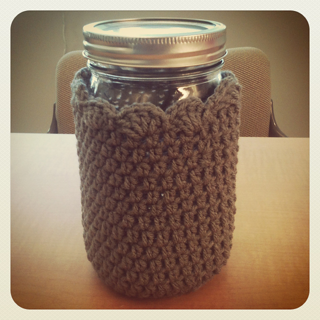 KamiCrochets Mason Jar Cozy