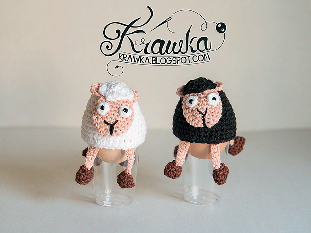 Easter egg cozies - Silly Sally Sheep