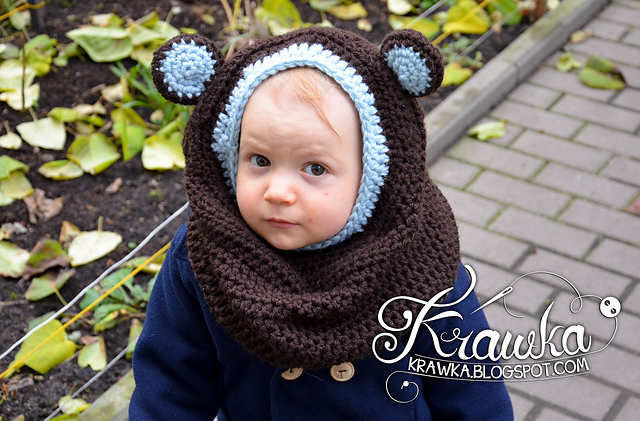 Little Bear Hooded Cowl