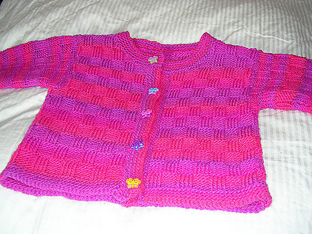 Kids Basketweave Cardigan