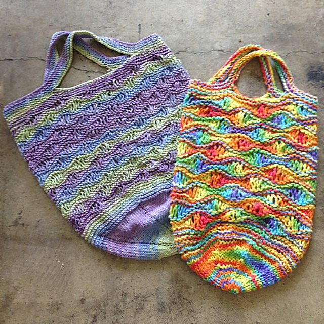 Seaside Market Bag: Worsted Version